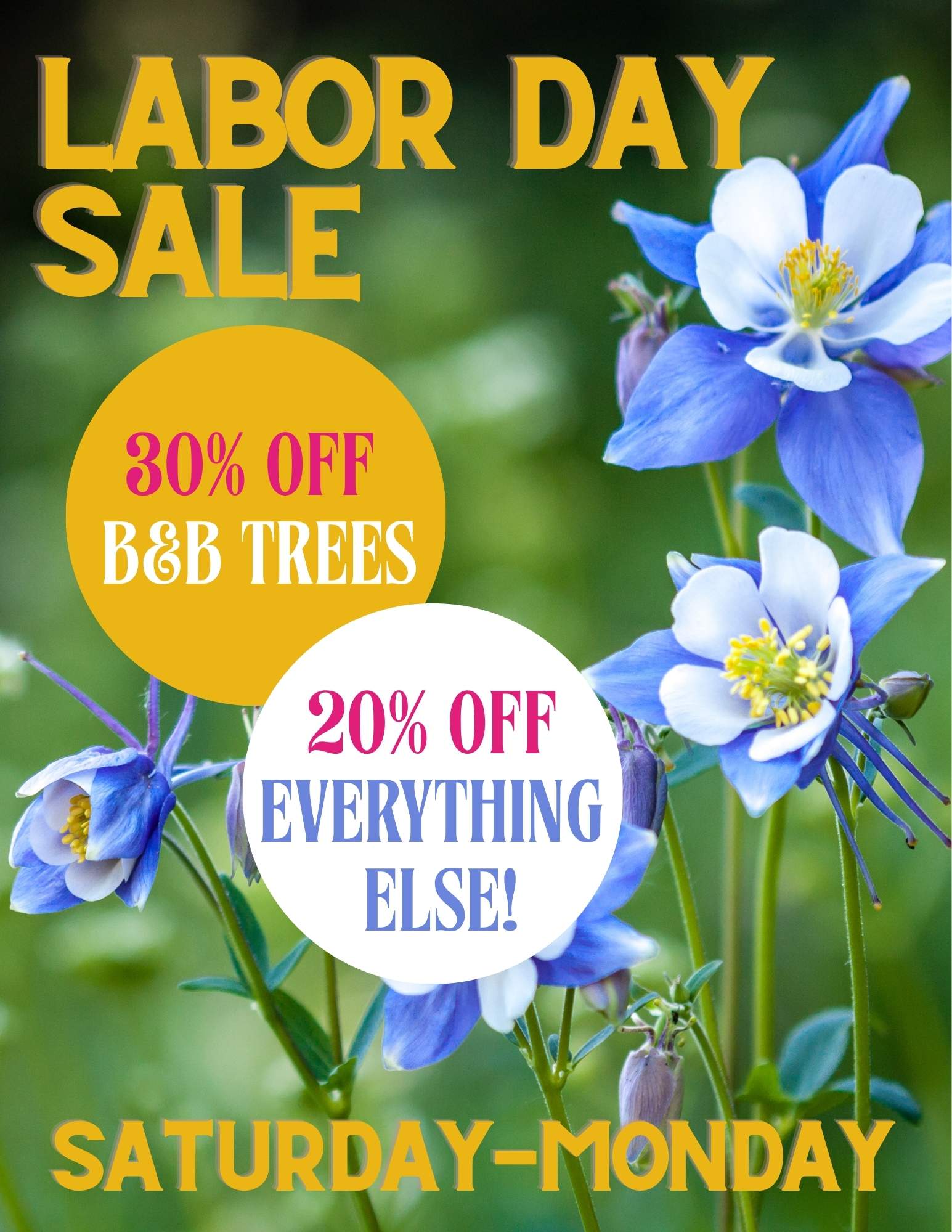 ALL BALLED AND BURLAPPED TREES (Real Estate Flyer)